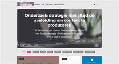 Desktop Screenshot of platformcontent.nl